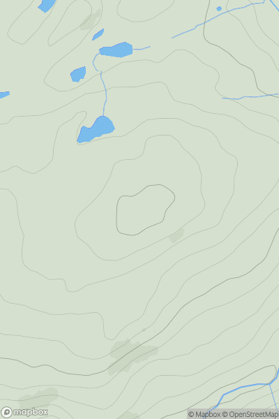 Thumbnail image for Field End Hill showing contour plot for surrounding peak