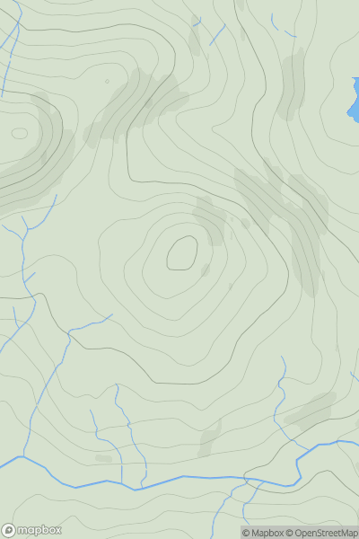 Thumbnail image for Fletcher's Wood showing contour plot for surrounding peak