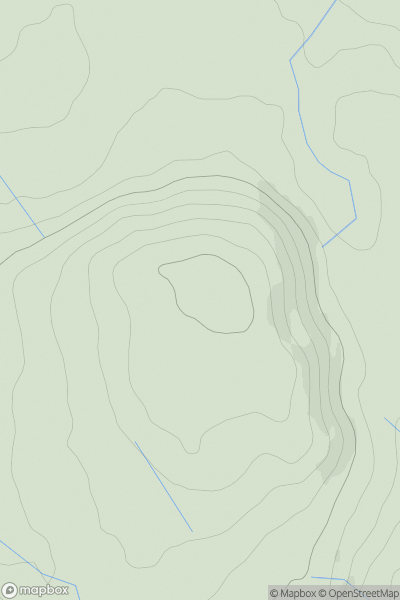 Thumbnail image for Branthwaite Edge showing contour plot for surrounding peak