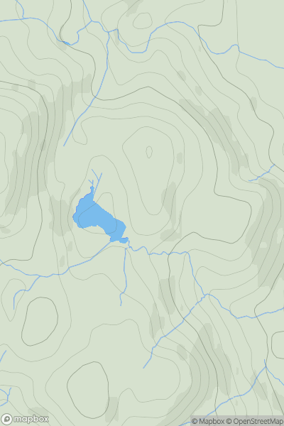 Thumbnail image for Little Knott showing contour plot for surrounding peak