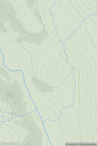 Thumbnail image for Elfhowe Hill showing contour plot for surrounding peak