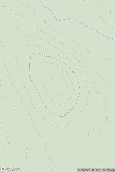 Thumbnail image for Thiefside Hill showing contour plot for surrounding peak