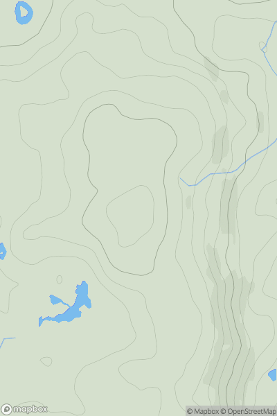 Thumbnail image for Rulbuts Hill showing contour plot for surrounding peak