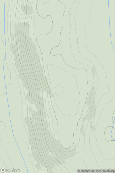 Thumbnail image for Ellerside showing contour plot for surrounding peak