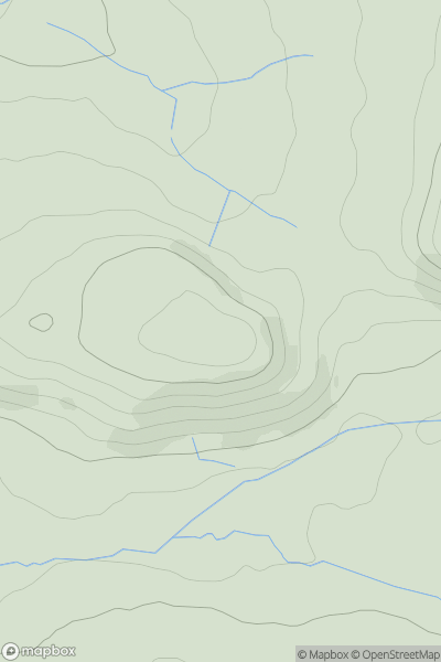 Thumbnail image for Slate Fell showing contour plot for surrounding peak