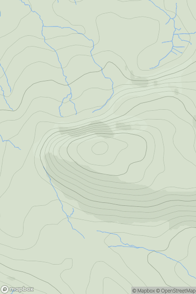 Thumbnail image for Beinn Scritheann (Ben Scrien) showing contour plot for surrounding peak
