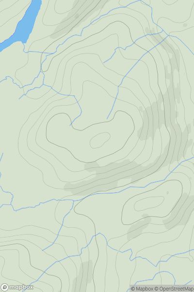 Thumbnail image for Coats Hill showing contour plot for surrounding peak