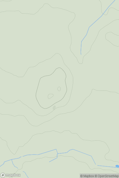 Thumbnail image for Crag Hills showing contour plot for surrounding peak