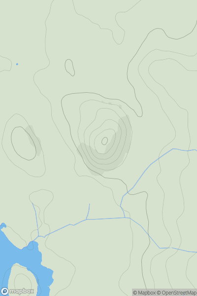 Thumbnail image for Castlehead showing contour plot for surrounding peak