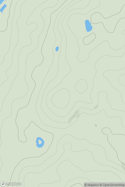 Thumbnail image for Barker Knott showing contour plot for surrounding peak