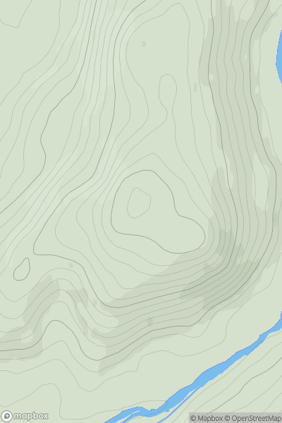 Thumbnail image for Haverthwaite Heights showing contour plot for surrounding peak