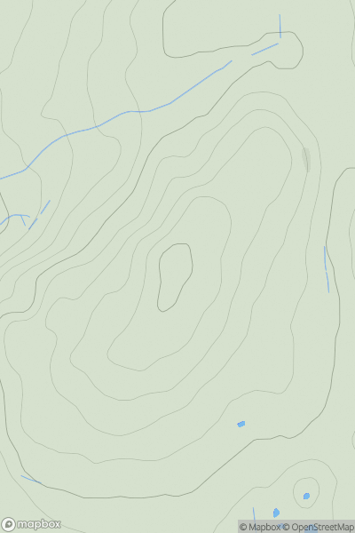 Thumbnail image for High Haume Beacon showing contour plot for surrounding peak
