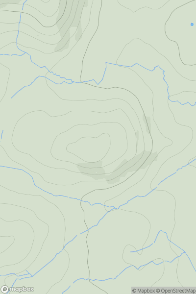 Thumbnail image for Subberthwaite Bank showing contour plot for surrounding peak