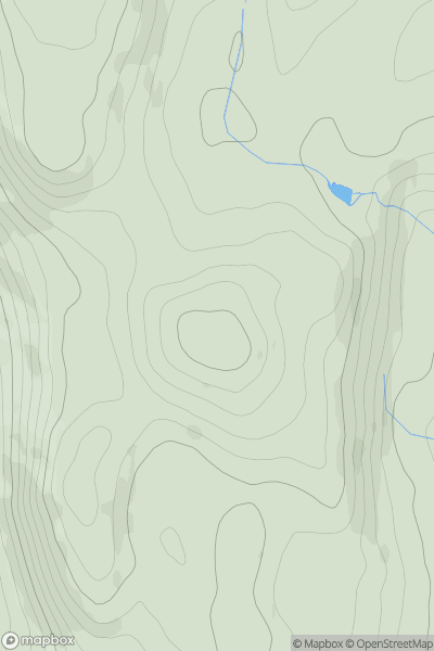 Thumbnail image for Mount Barnard showing contour plot for surrounding peak