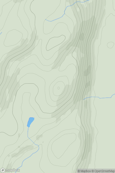 Thumbnail image for Mount Wood showing contour plot for surrounding peak