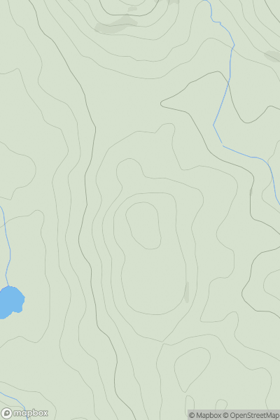 Thumbnail image for Castle Wood Hill showing contour plot for surrounding peak