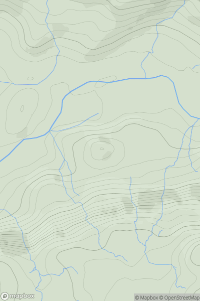 Thumbnail image for Crag Coppice showing contour plot for surrounding peak
