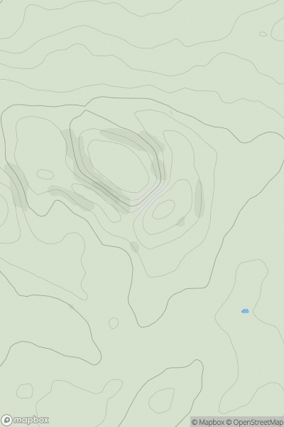 Thumbnail image for Kellet Hill showing contour plot for surrounding peak
