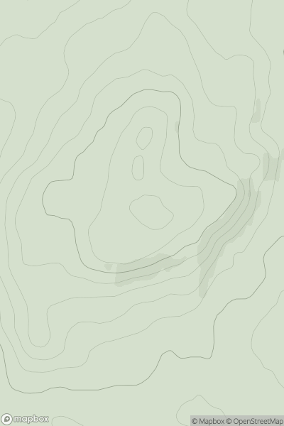 Thumbnail image for Sizergh Fell showing contour plot for surrounding peak