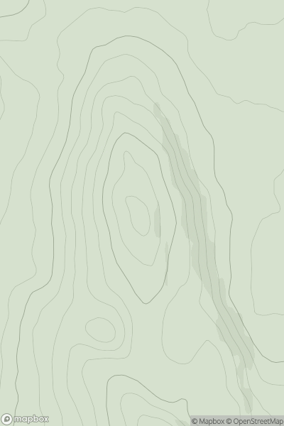 Thumbnail image for Cringlebarrow Hill showing contour plot for surrounding peak