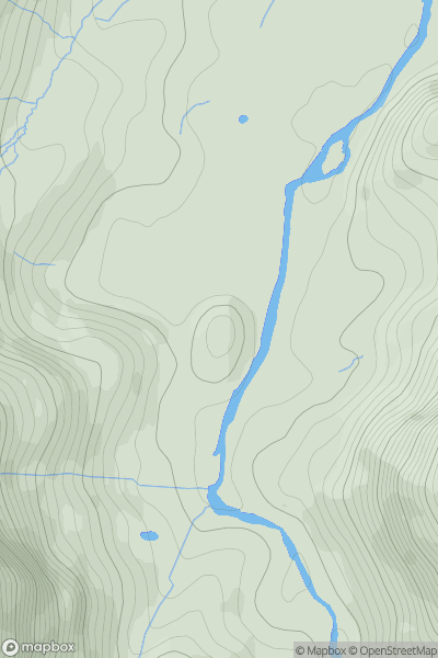 Thumbnail image for Holm Crag showing contour plot for surrounding peak