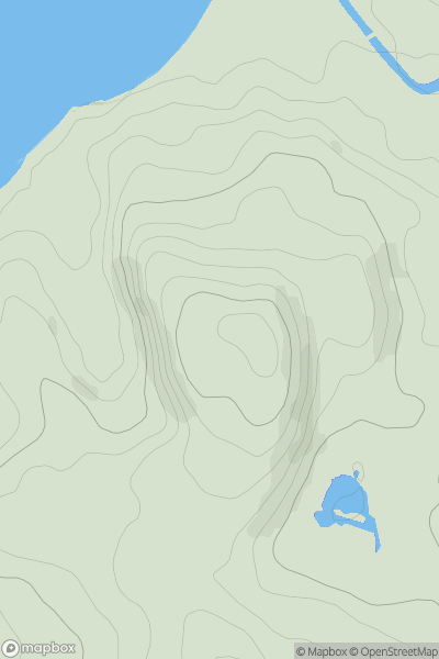 Thumbnail image for Haverbrack Bank showing contour plot for surrounding peak