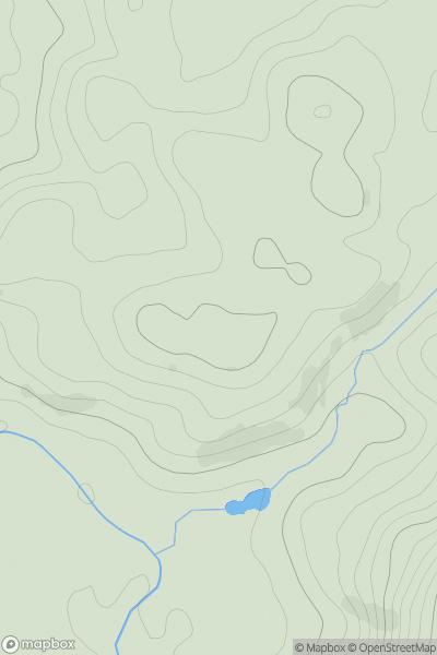 Thumbnail image for Parish Crag (Greengate Wood) showing contour plot for surrounding peak