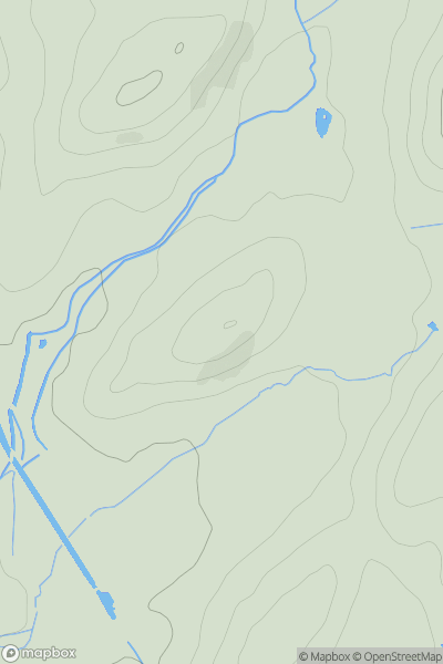 Thumbnail image for St Gregory's Hill showing contour plot for surrounding peak