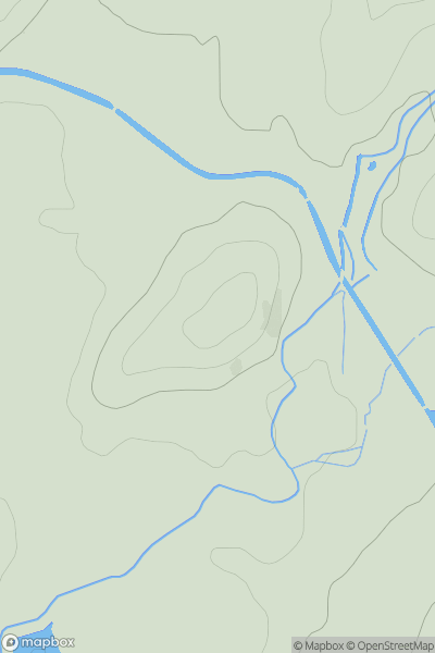Thumbnail image for Broken Brow showing contour plot for surrounding peak