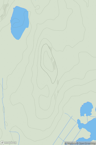 Thumbnail image for Trowbarrow (The Trough) showing contour plot for surrounding peak