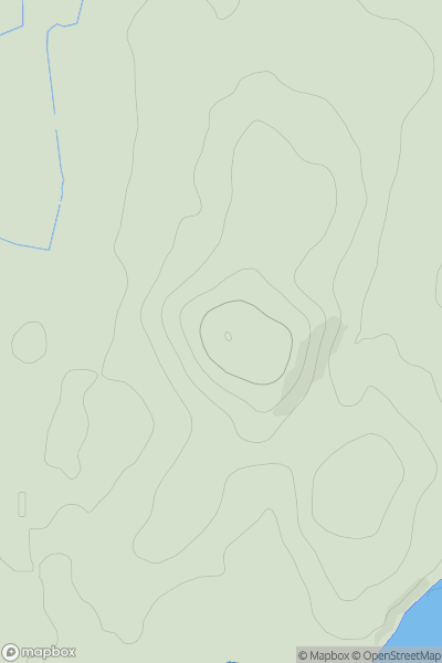 Thumbnail image for Great Oath Hill showing contour plot for surrounding peak