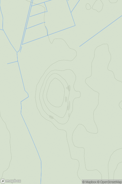 Thumbnail image for Ulpha Fell showing contour plot for surrounding peak