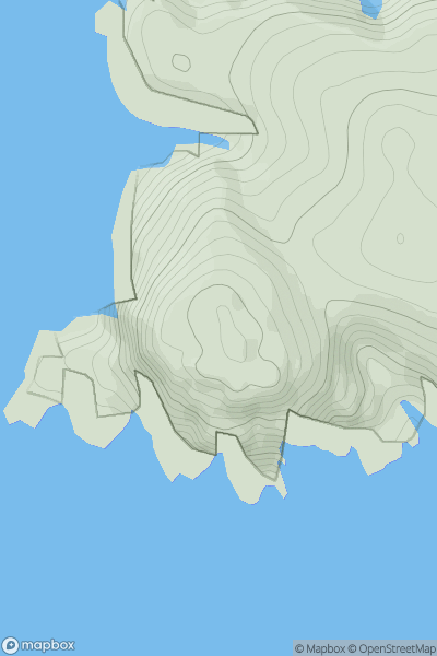 Thumbnail image for An Tobha (The Hoe) showing contour plot for surrounding peak