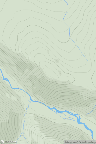 Thumbnail image for Langdale Knott showing contour plot for surrounding peak
