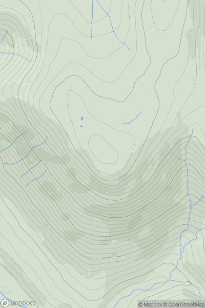 Thumbnail image for Blease Fell showing contour plot for surrounding peak