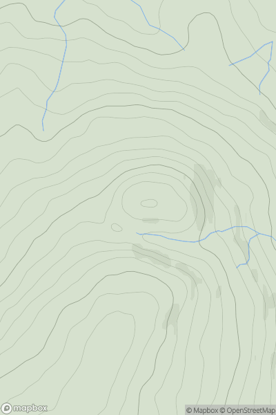 Thumbnail image for Little Heaplaw showing contour plot for surrounding peak