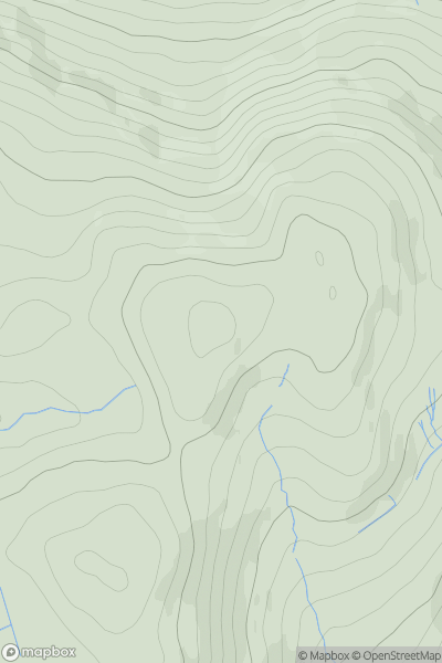 Thumbnail image for Hoggs Hill showing contour plot for surrounding peak