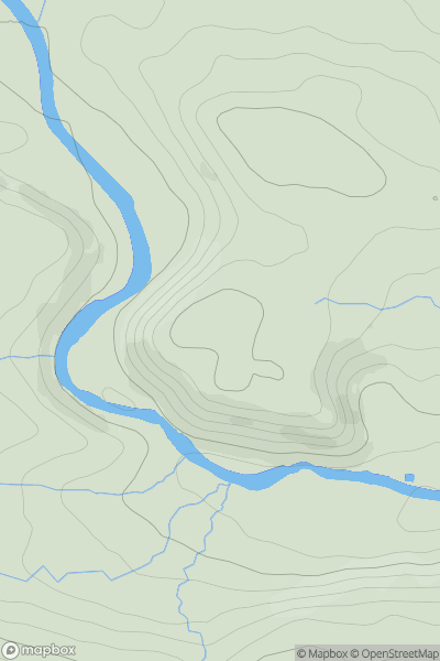 Thumbnail image for Dine Holm Scar showing contour plot for surrounding peak