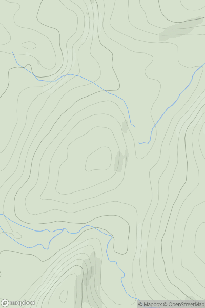 Thumbnail image for High Out Wood showing contour plot for surrounding peak