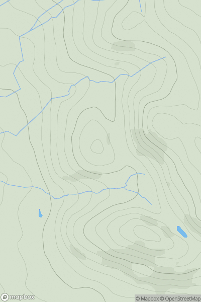 Thumbnail image for Harthwaite showing contour plot for surrounding peak