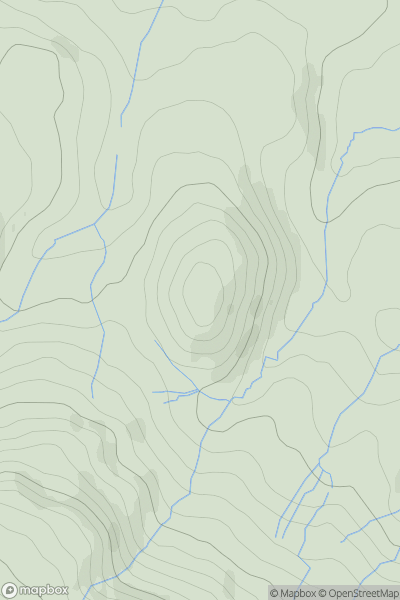Thumbnail image for Kail Hill showing contour plot for surrounding peak