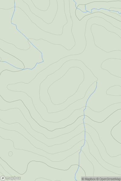 Thumbnail image for Newton Moor Top showing contour plot for surrounding peak