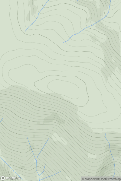 Thumbnail image for Ben Cleuch showing contour plot for surrounding peak