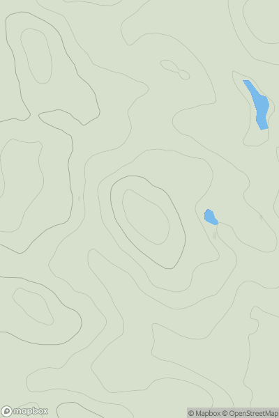 Thumbnail image for Winterley Cobba showing contour plot for surrounding peak