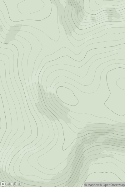 Thumbnail image for Uamh Bheag showing contour plot for surrounding peak