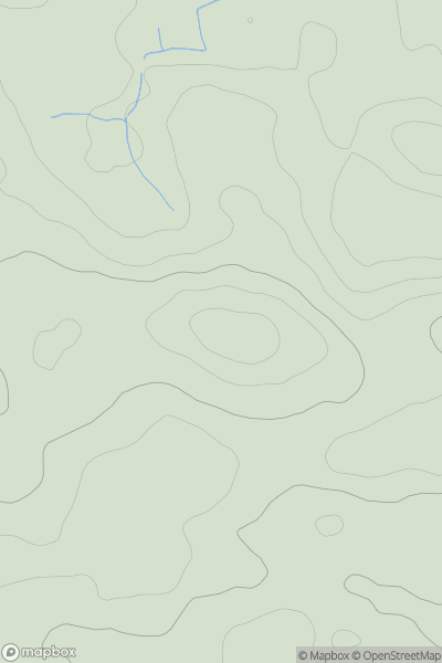 Thumbnail image for Mickleber Hill showing contour plot for surrounding peak