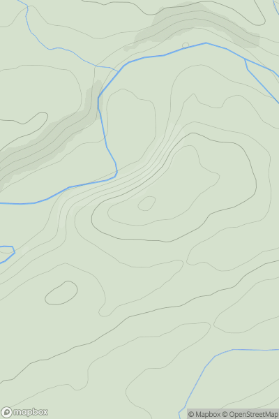 Thumbnail image for Willowford Hill showing contour plot for surrounding peak