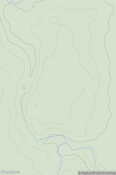 Thumbnail image for Horse Hill showing contour plot for surrounding peak