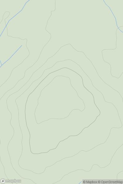 Thumbnail image for Healthwaite Hill showing contour plot for surrounding peak