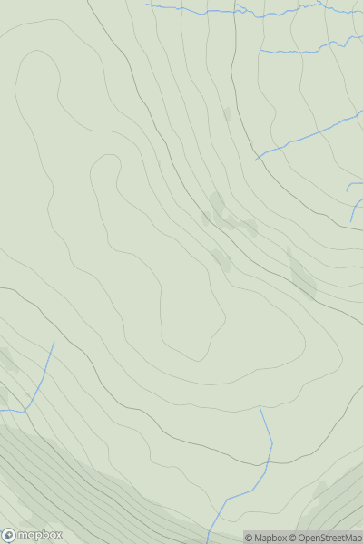 Thumbnail image for Hailshowers Fell showing contour plot for surrounding peak